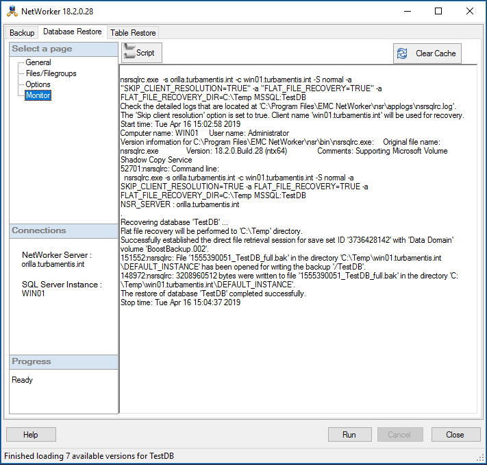 04 SSMS Recovery Complete