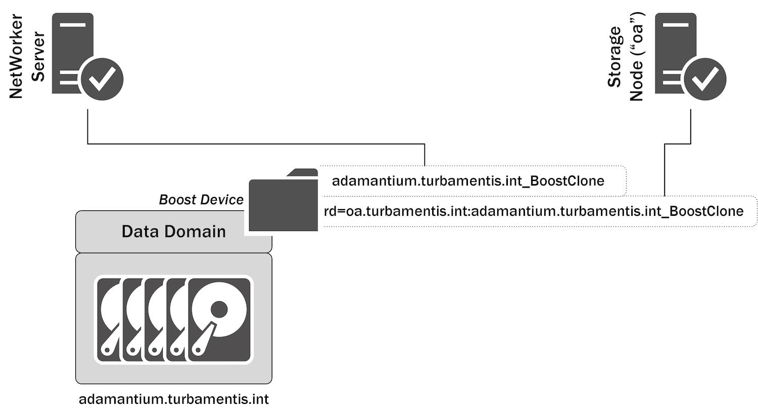Mount the same Data Domain Boost device on multiple storage nodes ...