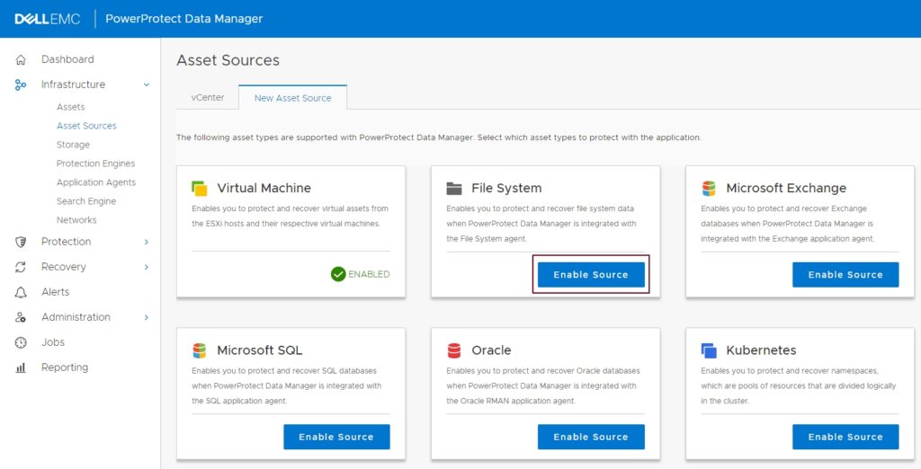 PowerProtect Data Manager Filesystem Agent Installation and Recovery