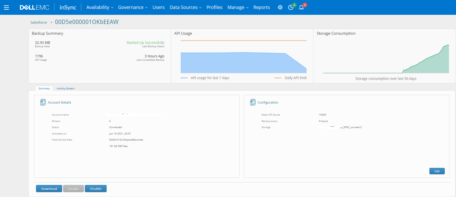 PowerProtect Backup Service for Salesforce – Data Protection Hub